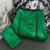Neopren Handtasche grün Meerjungfrau